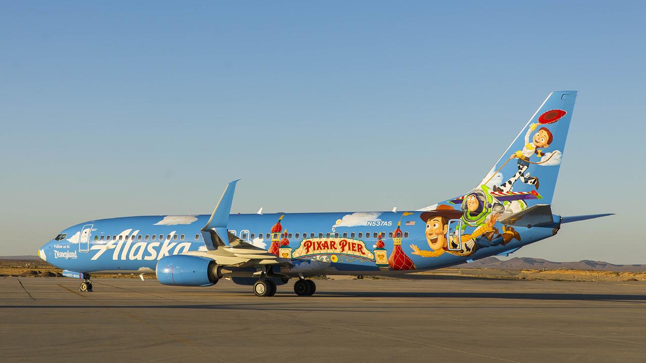 1280x720 New Pixar Pier Themed Plane 'Friendship And Beyond At Disneyland Resort' Unveiled By Alaska Airlines. Disney Parks Blog