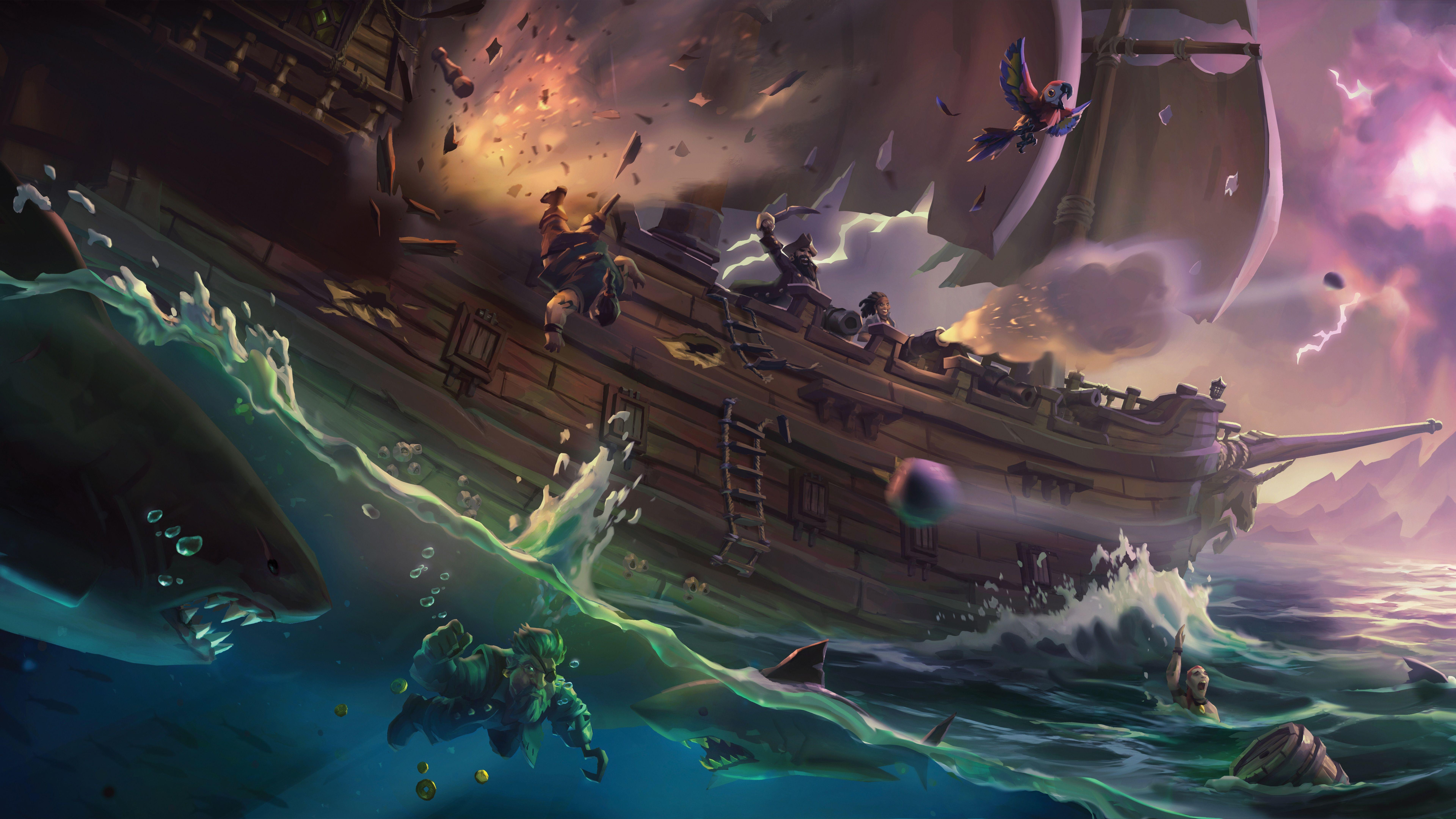 Sea Of Thieves Wallpapers Top Free Sea Of Thieves Backgrounds Wallpaperaccess