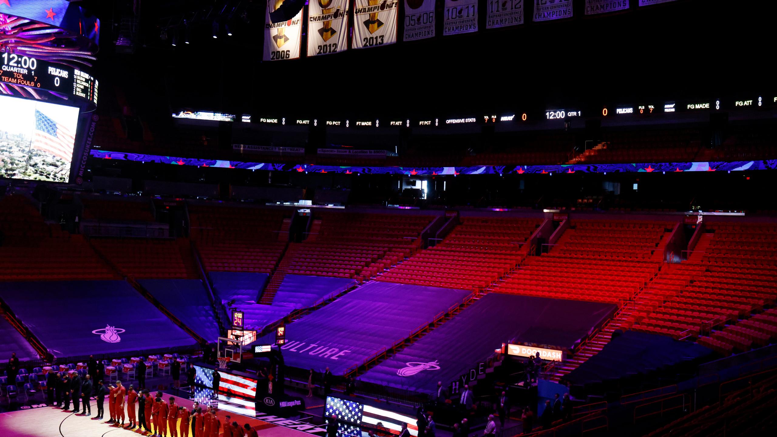 2560x1440 Miami Heat To Use COVID 19 Sniffing Dogs To Screen Fans At Games