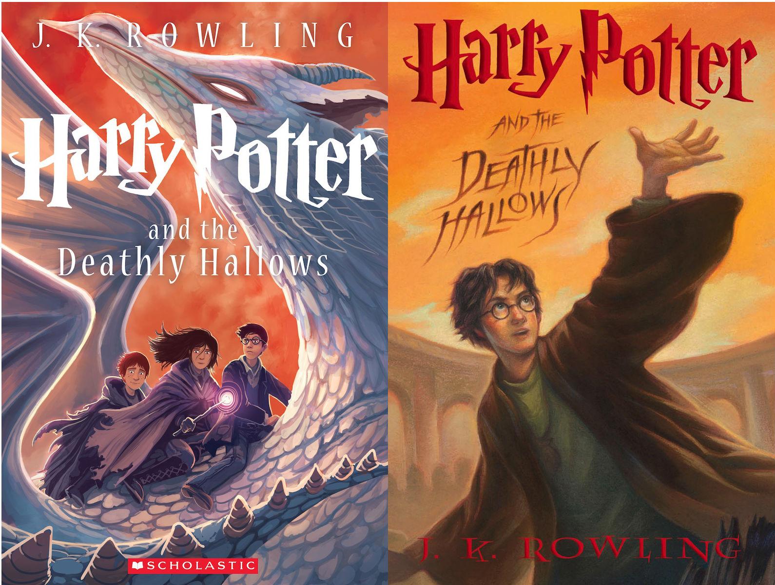1590x1200 Harry Potter And The Deathly Hallows Book Cover HD Wallpaper