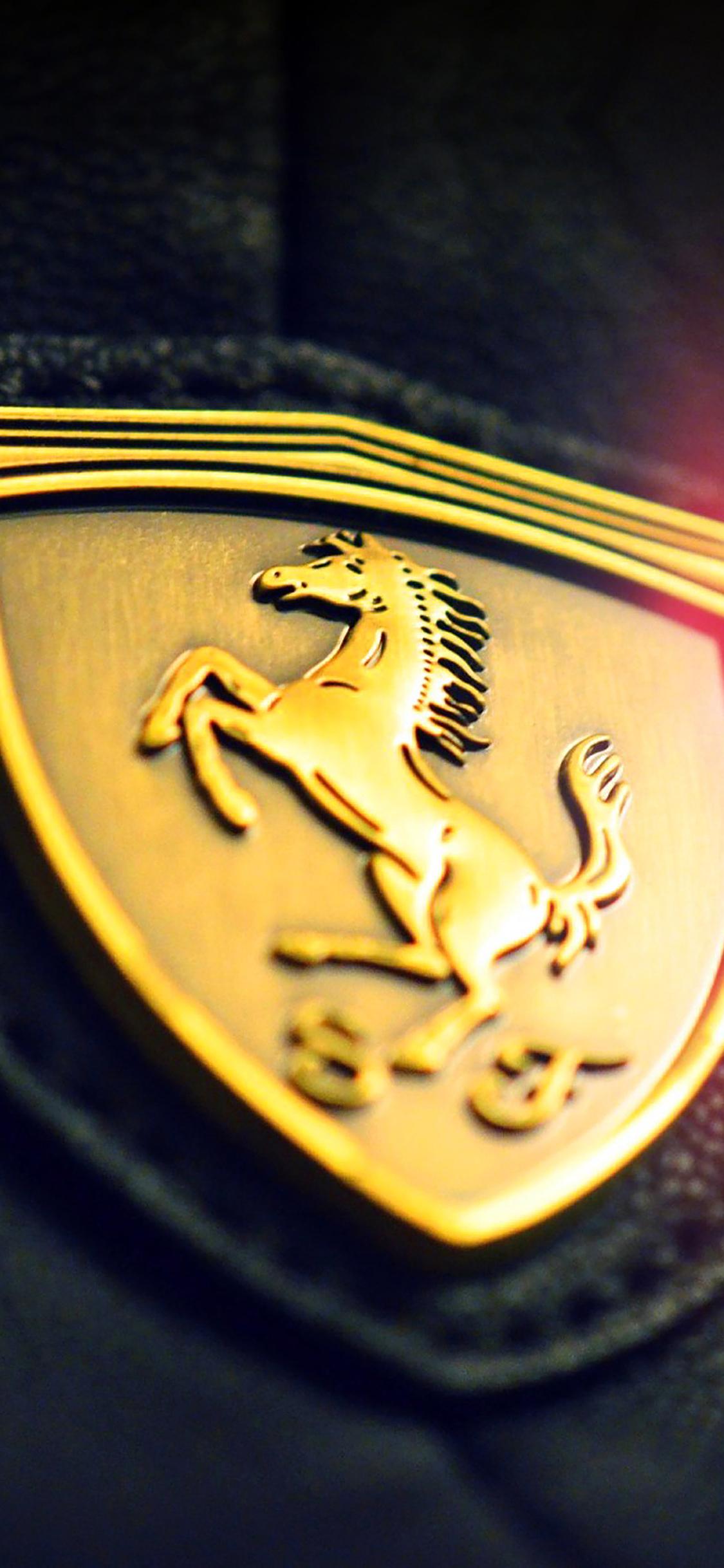 1125x2436 iPhoneXpapers ferrari logo art