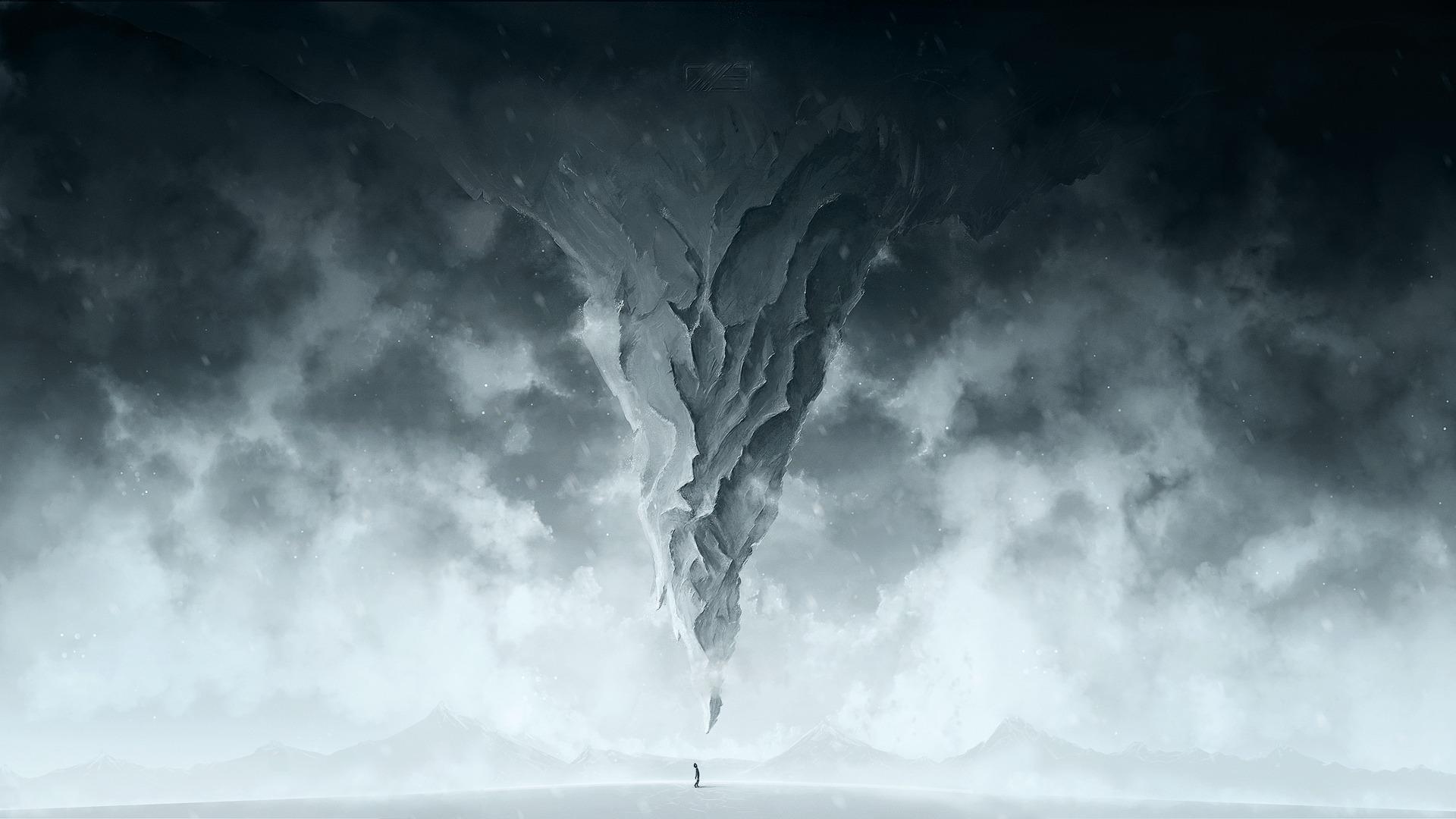 1920x1080 Free download Wallpaper mountain winter storm snow man cold art wallpaper [1920x1080] for your Desktop, Mobile & Tablet. Explore Ice Storm Wallpaper. Snow Storm Wallpaper, Summer Storm Wallpaper, Storm
