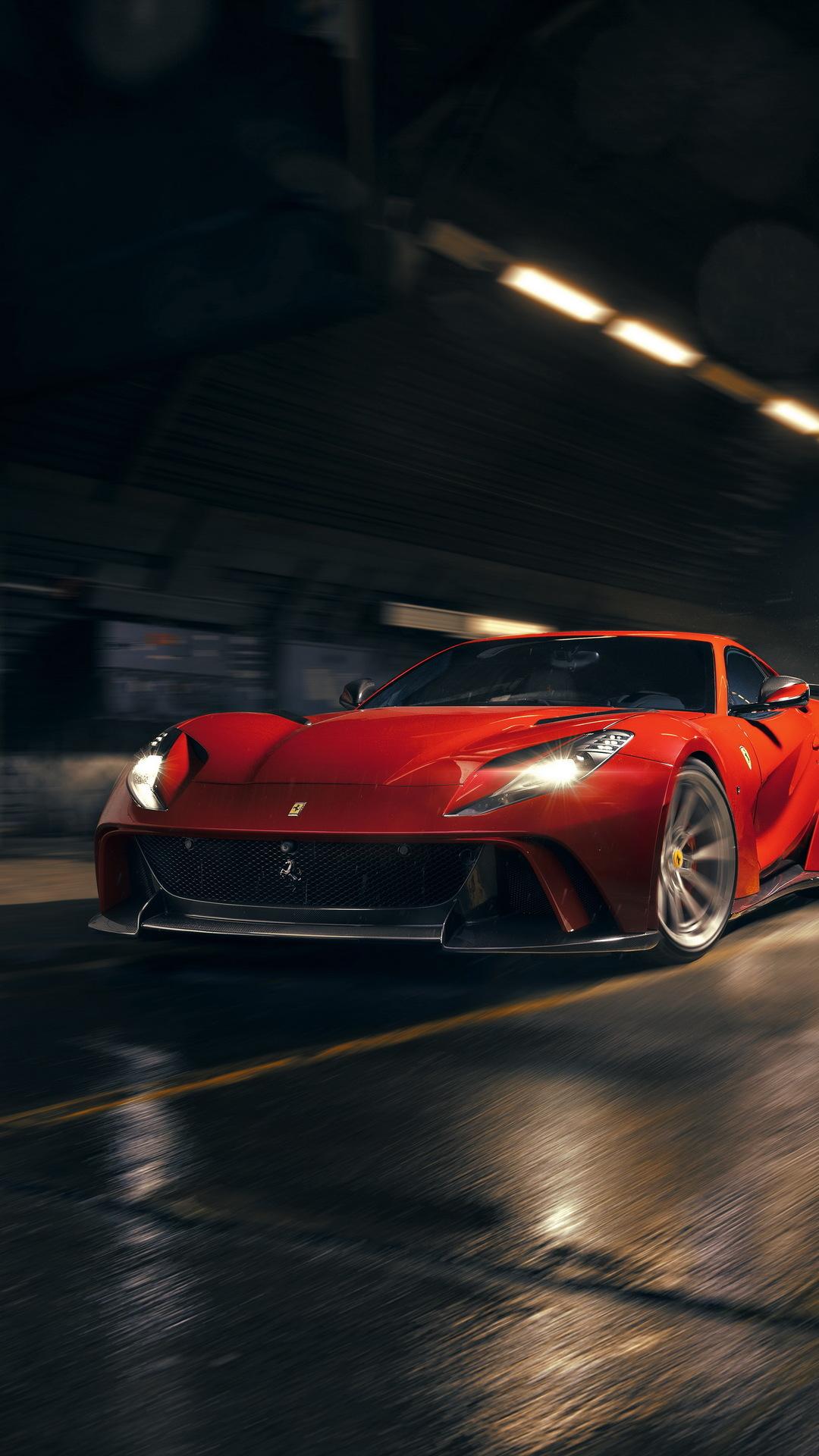 1080x1920 1080x1920 ferrari, cars, rain, drops, hd, 5k for iPhone 8 wallpaper