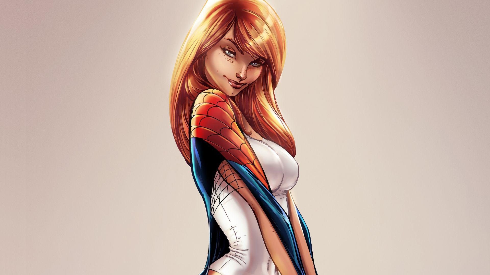 1920x1080 Desktop Wallpaper Gwen Stacy, Spider Gwen, Art, HD Image, Picture, Background, 0bebc5