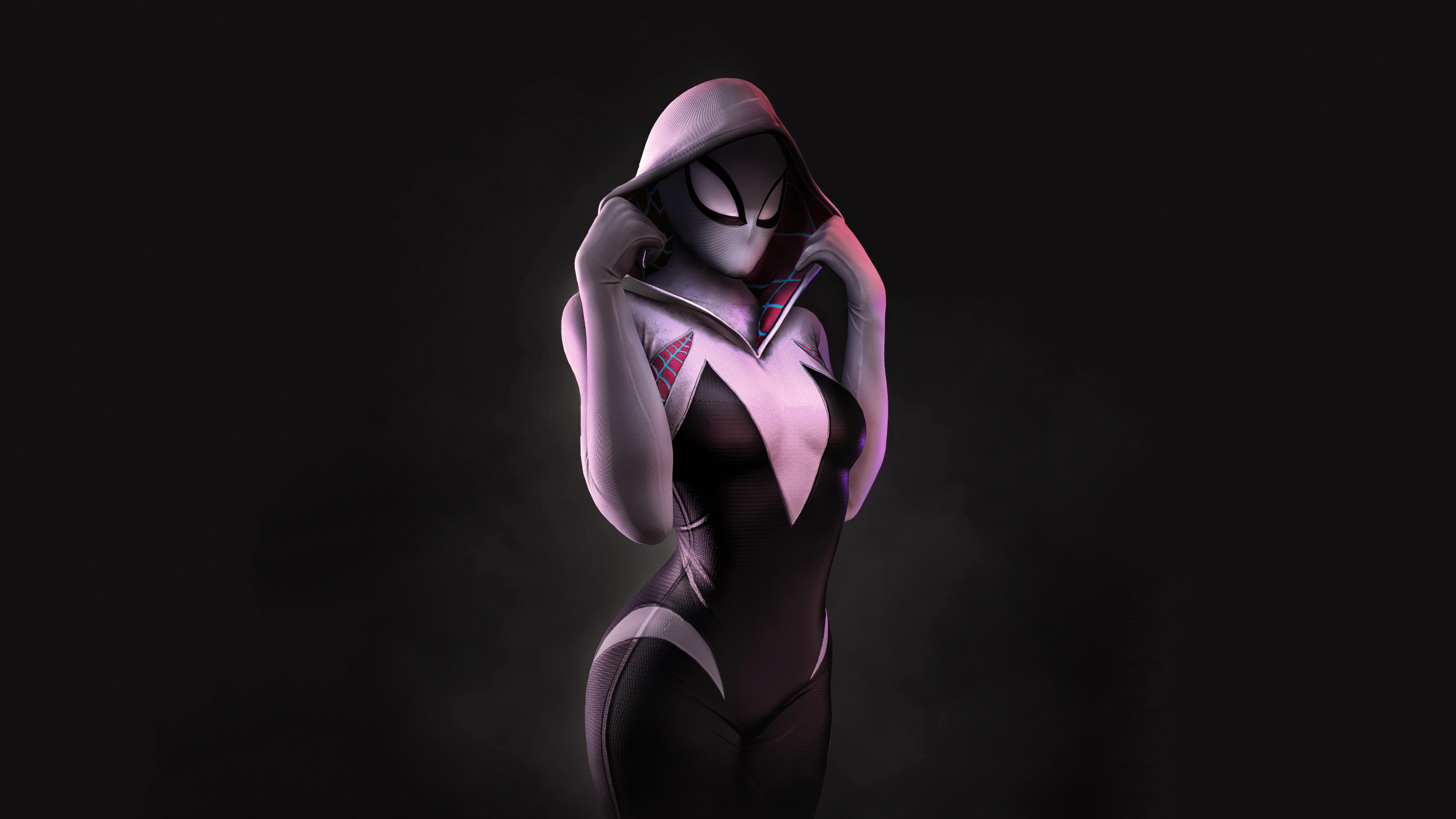 3840x2160 Spider Gwen Wallpaper 4K, Marvel Superheroes, Gwen Stacy, Graphics CGI