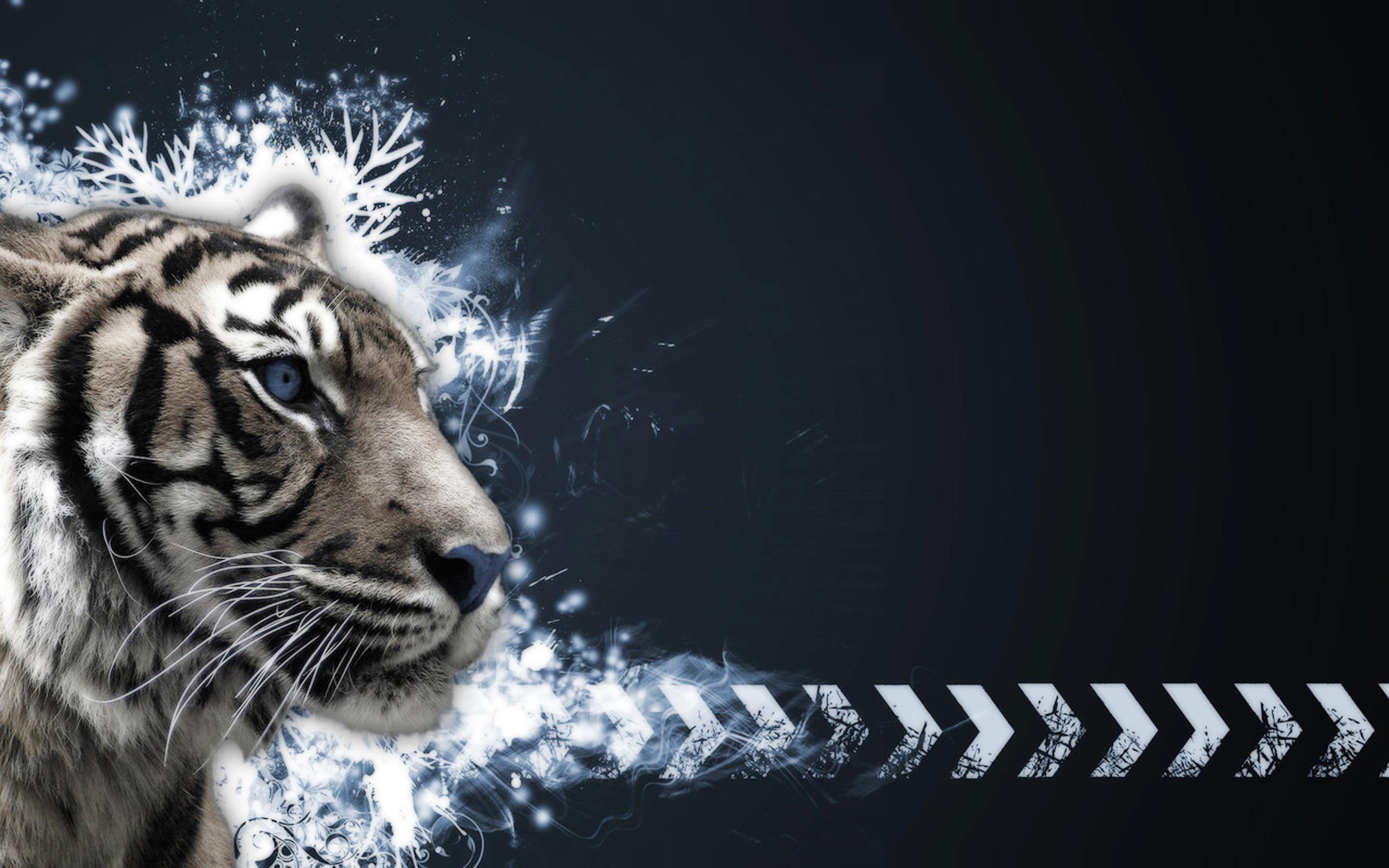 2560x1600 Neon Tiger