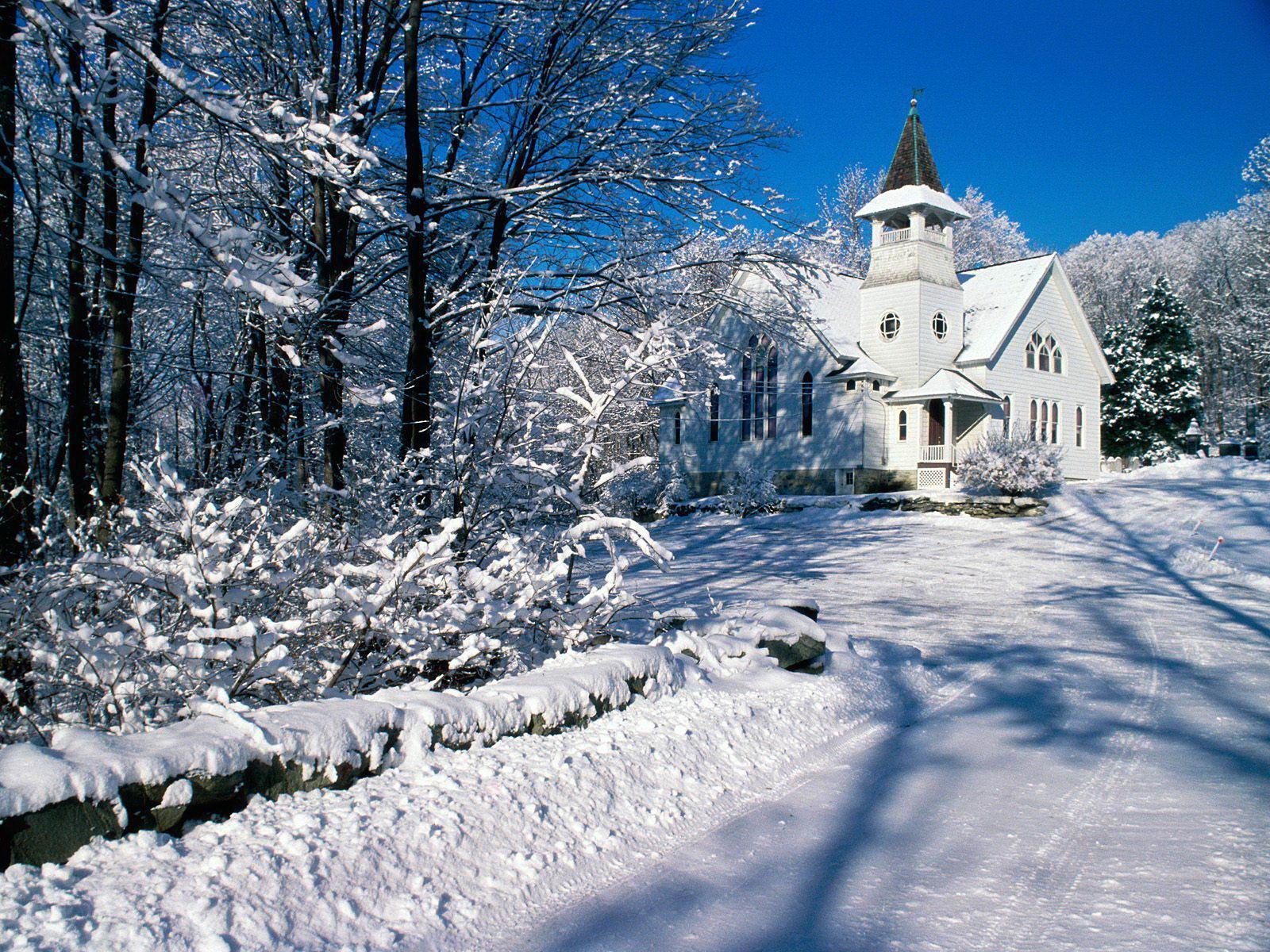 1600x1200 Winter Landscape Wallpaper
