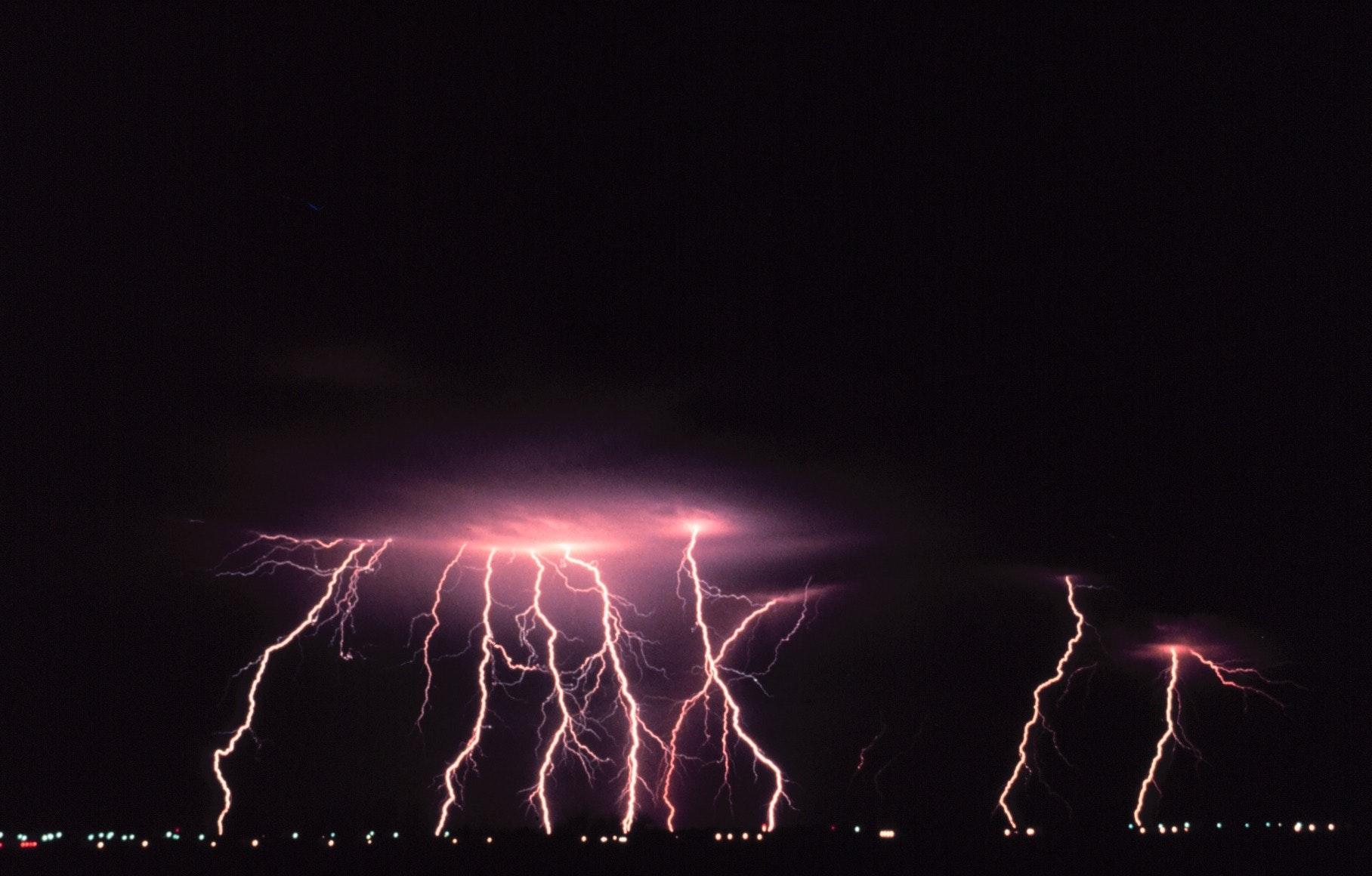 1816x1160 Purple Thunder Storm during Nighttime · Free