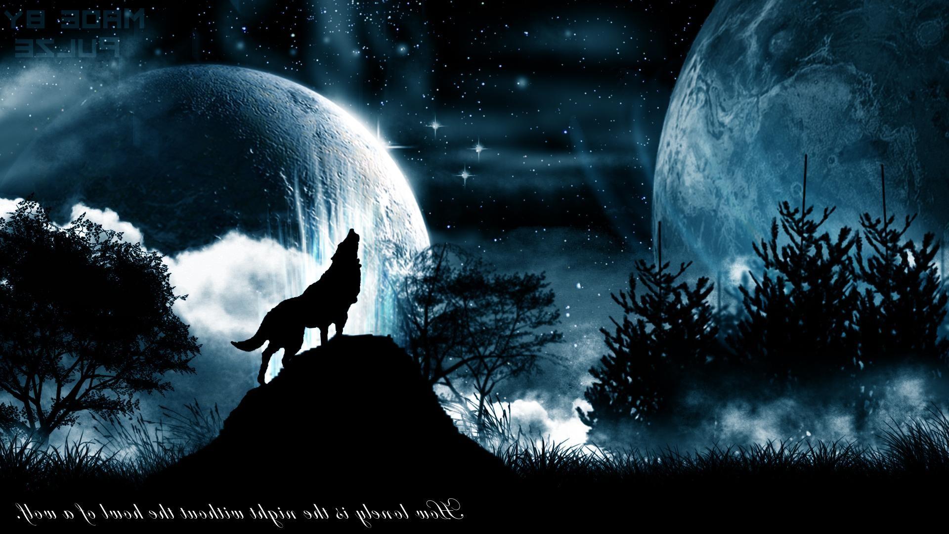 1920x1080 Cool Anime Wolf