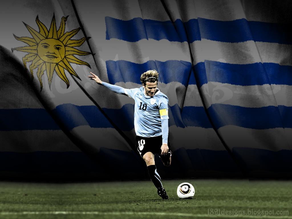 1024x768 Uruguay Football Logo Wallpaper