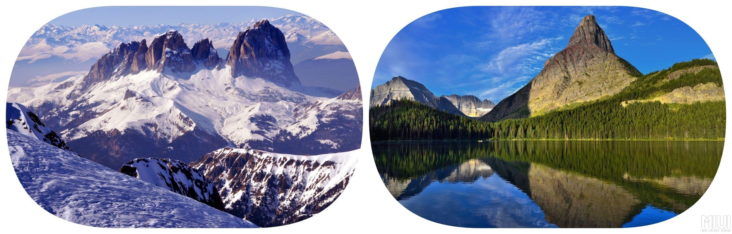 2500x800 MIUI Resources Team 8K Ultra Quality Mountain Wallpaper