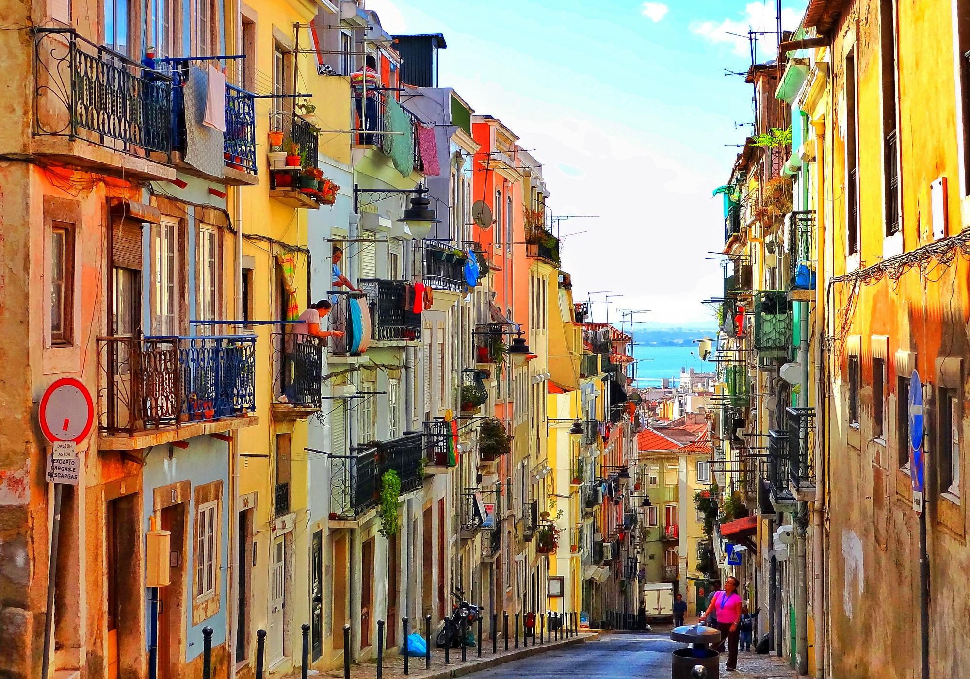 2000x1400 lisbon HD wallpaper, background