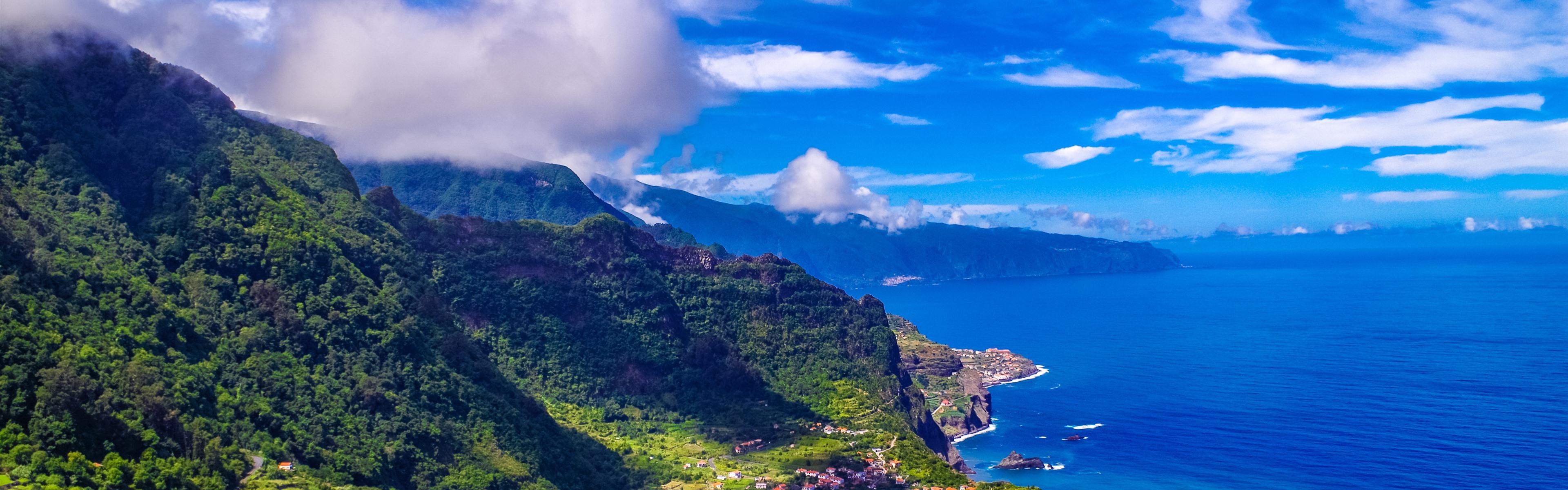 3840x1200 Wallpaper Madeira, Portugal, city, sea, mountains 3840x2160 UHD 4K Picture, Image