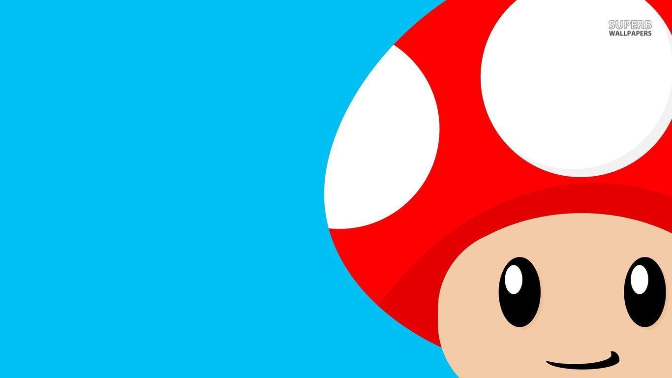 1366x768 Mario Mushrooms Wallpaper