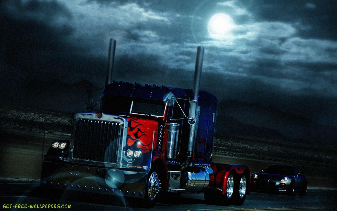 1280x800 Optimus Prime Truck Wallpaper