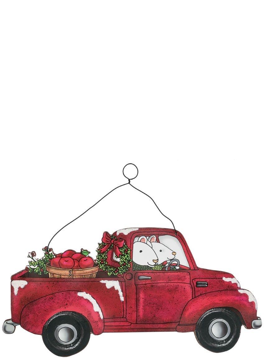 849x1156 Red Truck with Christmas Tree You'll Love in 2021