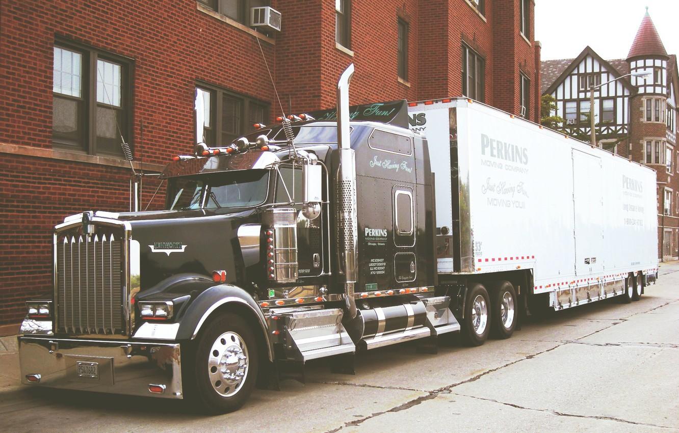 1332x850 Wallpaper Truck, Kenworth, Tractor, W900 image for desktop, section грузовики