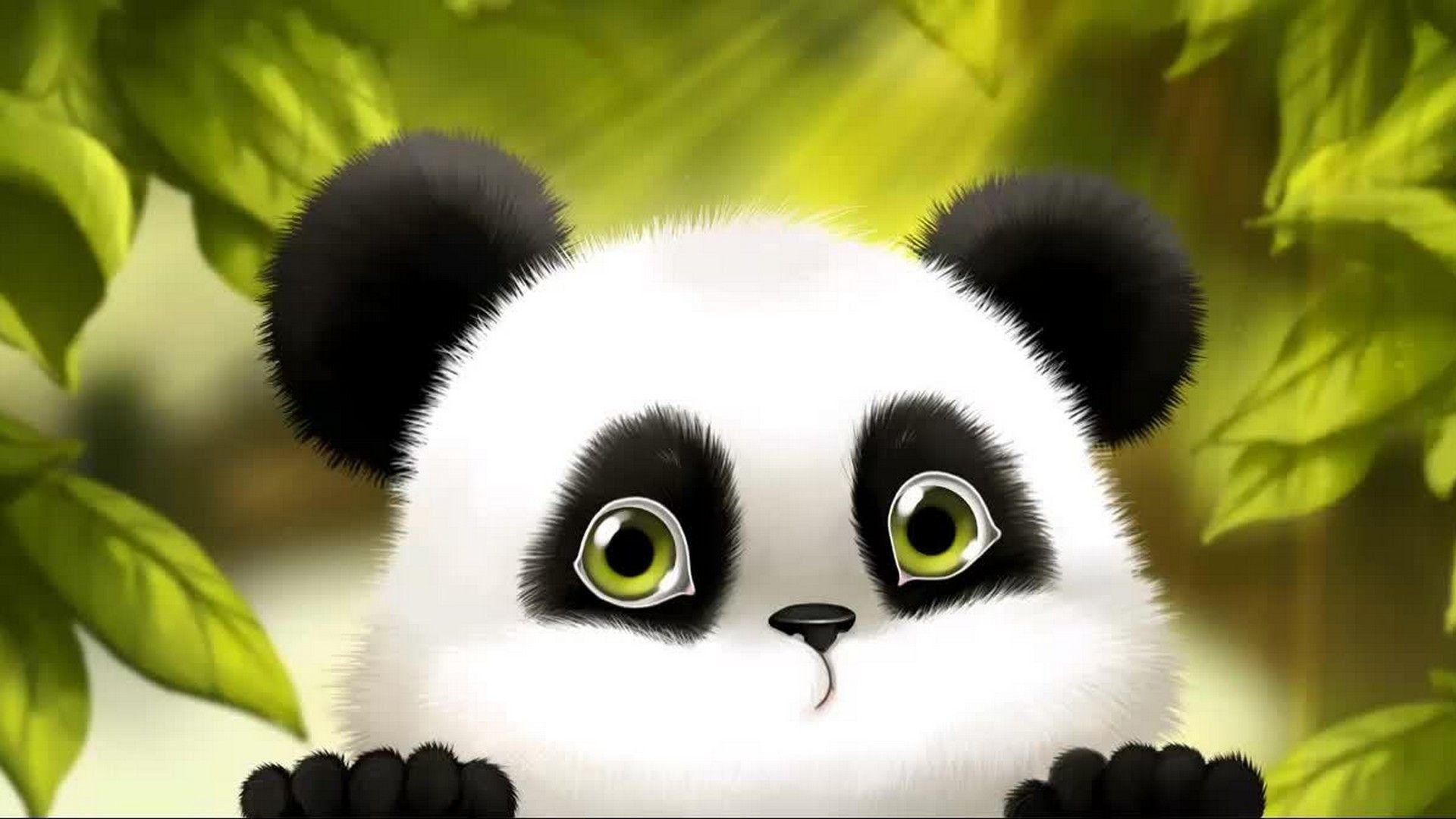 46+ Panda Cute Anime Animals Wallpaper