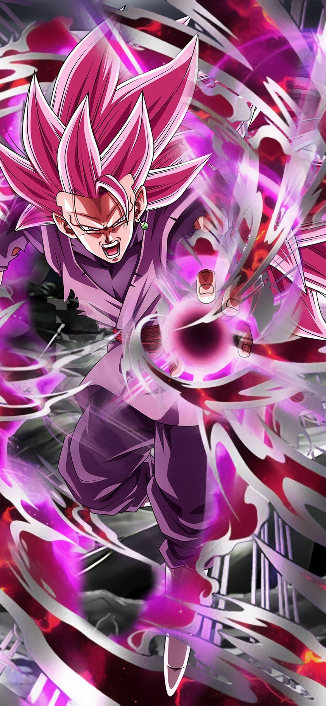 1284x2778 Black Goku Black Rose 4k iPhone Wallpaper Free Download