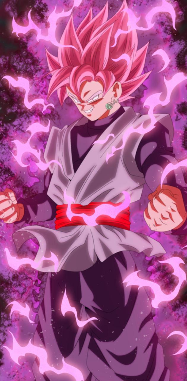 630x1280 Goku black rose wallpaper