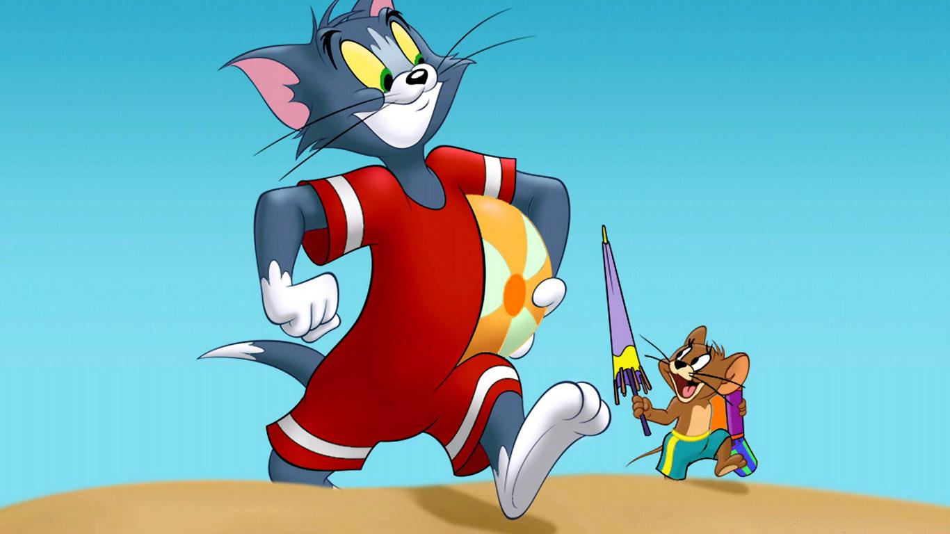 1366x768 Tom and jerry HD wallpaperx768