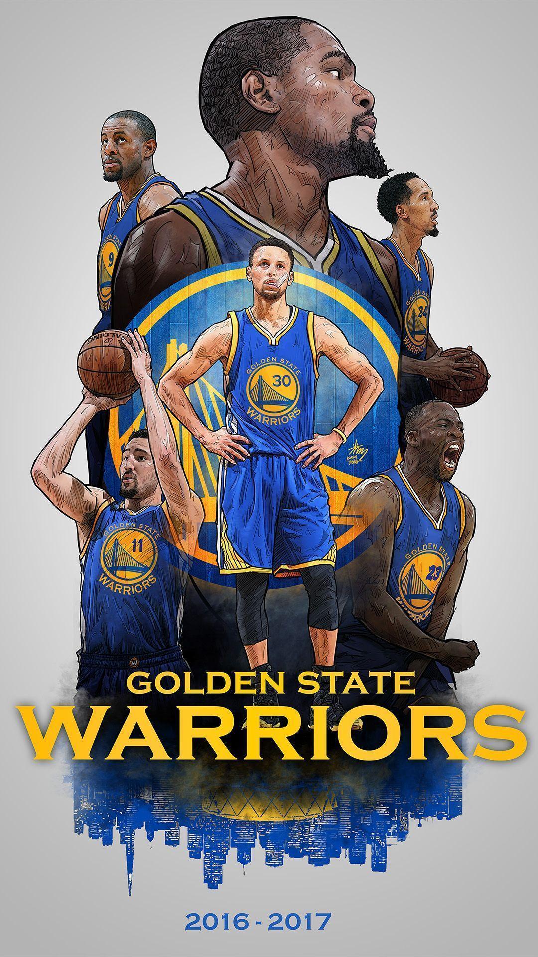 1080x1920 Golden State Warriors 2017 Wallpaper