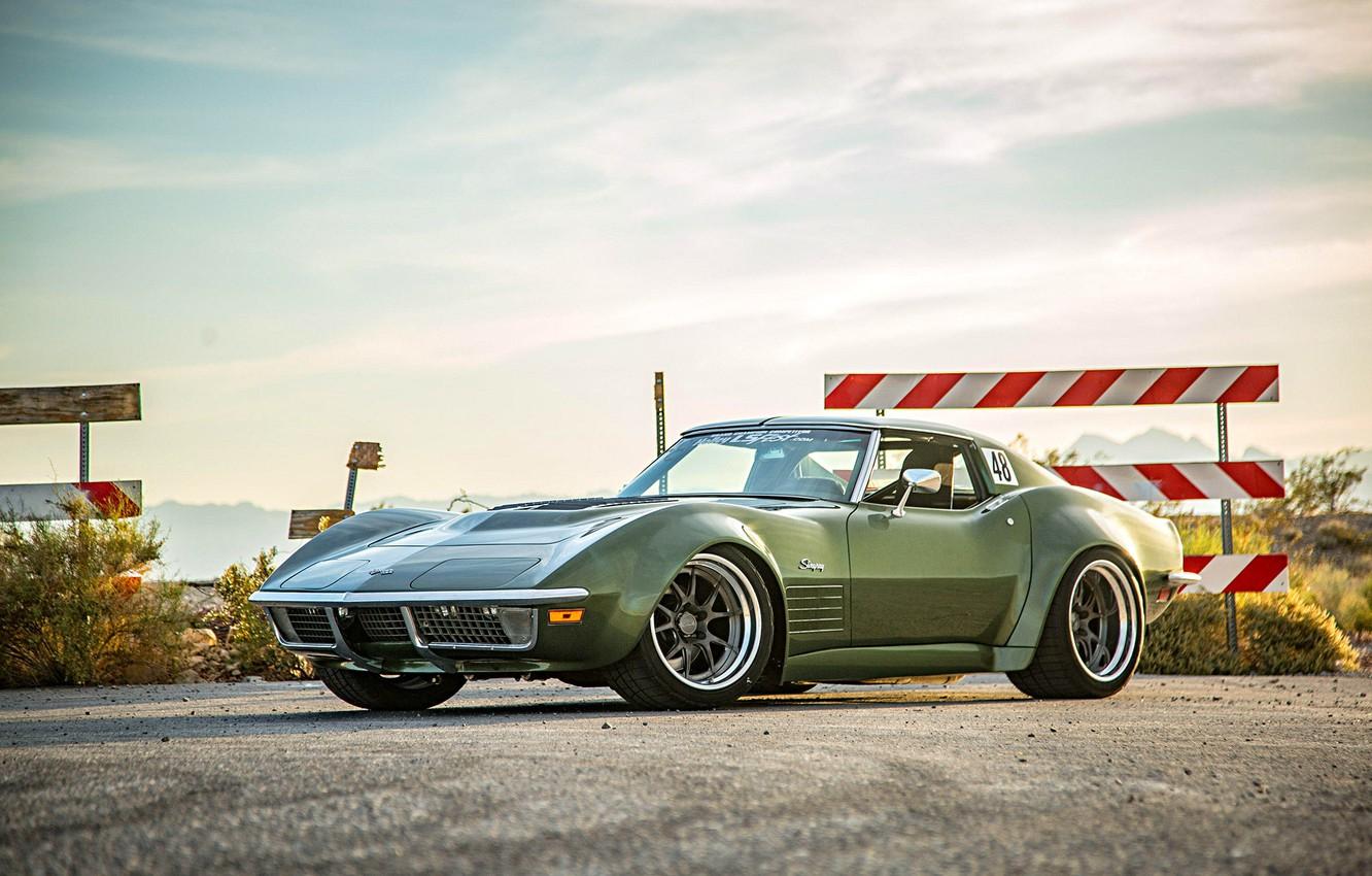 1332x850 Wallpaper Corvette, Green, Stingray, Wheels, Forgeline image for desktop, section chevrolet