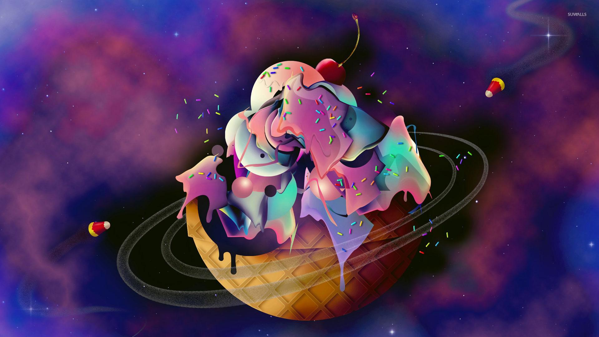 1920x1080 Ice cream planet wallpaper Art wallpaper