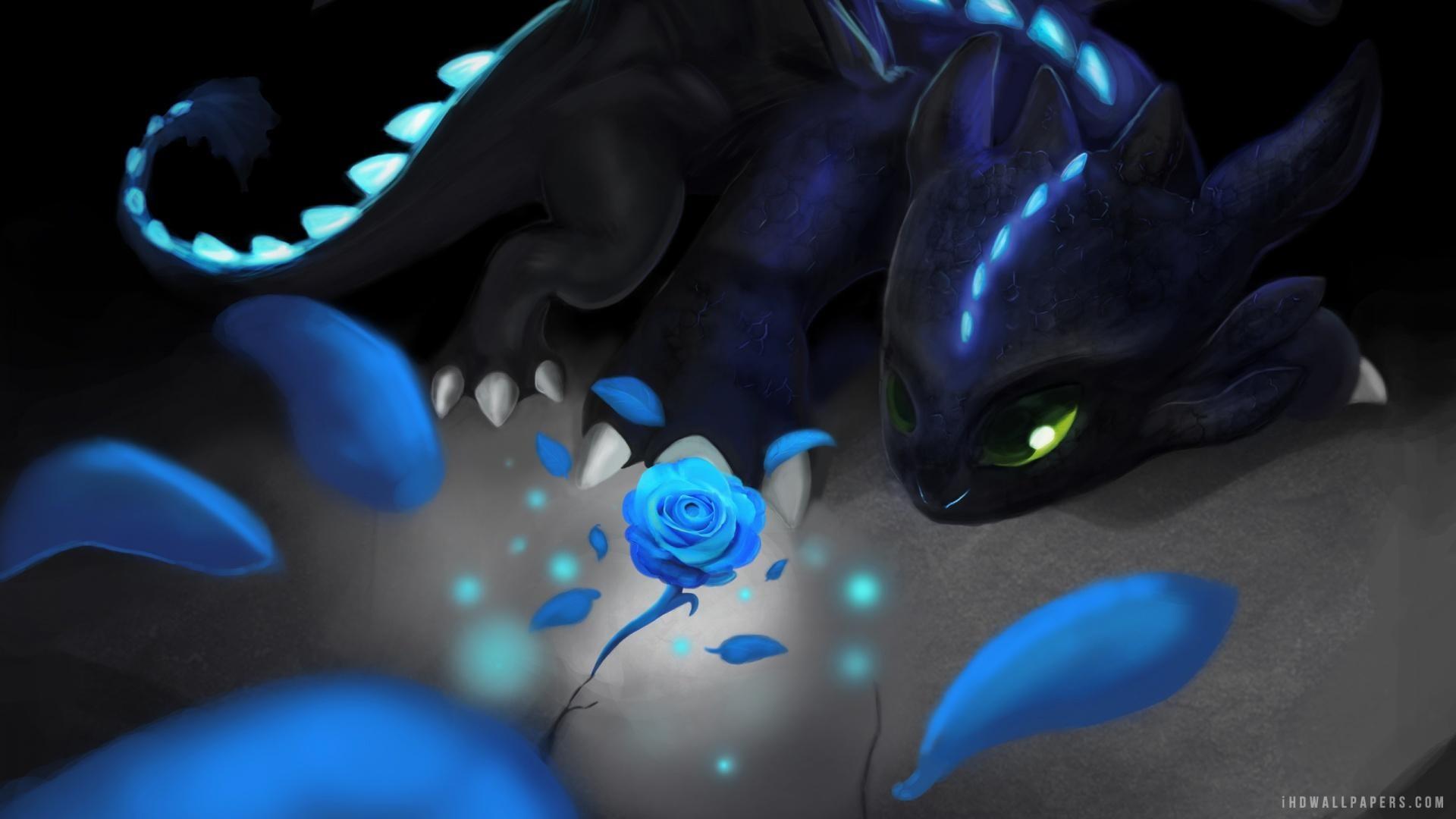 1920x1080 toothless dragon wallpaper, blue, cobalt blue, electric blue, marine biology, azure, organism, fictional character, dragon, plant, space