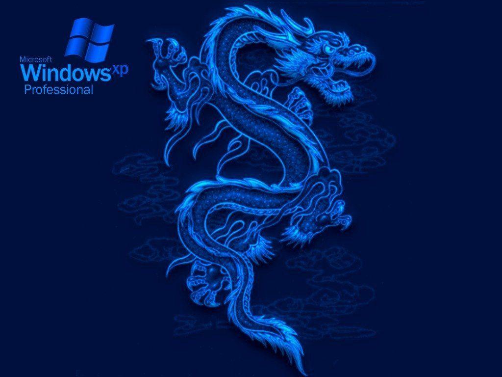 1024x768 Blue dragon