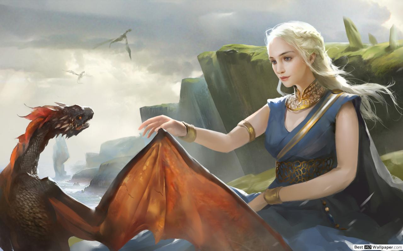 1280x800 Game of Thrones Targaryen with dragon HD wallpaper download