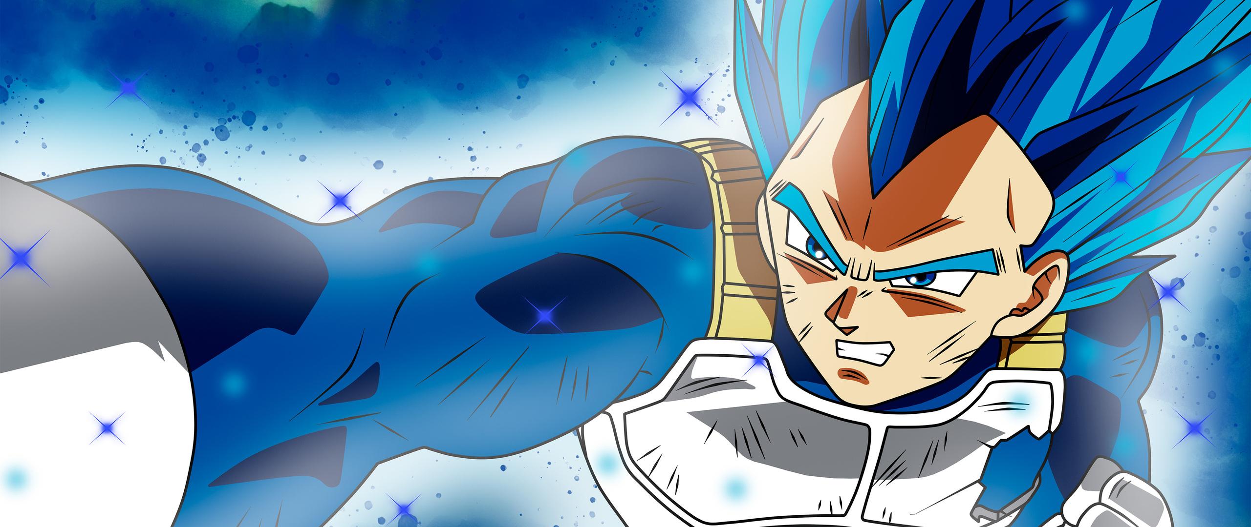 2560x1080 dragon ball z vegeta wallpaper, anime, cartoon, azure, dragon ball, fictional character, sky, cg artwork, animation, animated cartoon, artwork