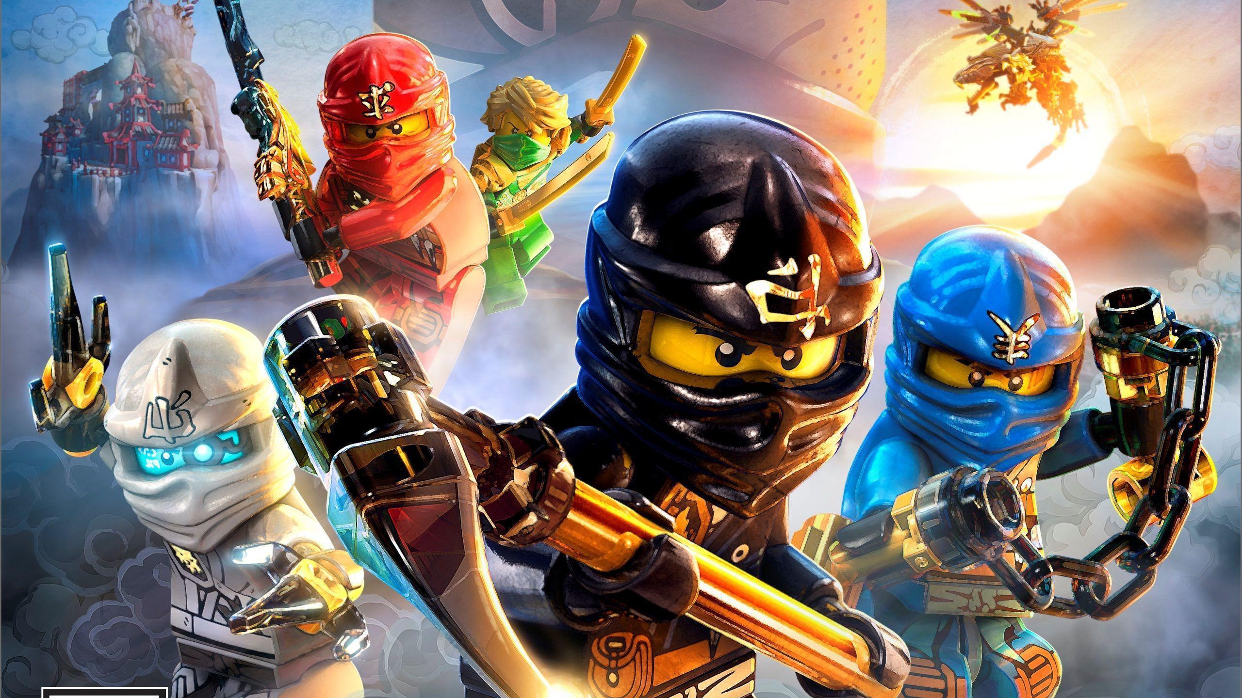 2560x1440 Lloyd Zane Jay Kai Cole HD Ninjago Wallpaper