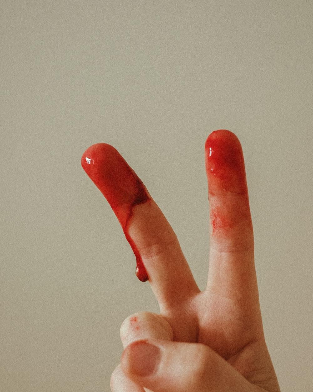 1000x1250 Blood Finger Picture. Download Free Image