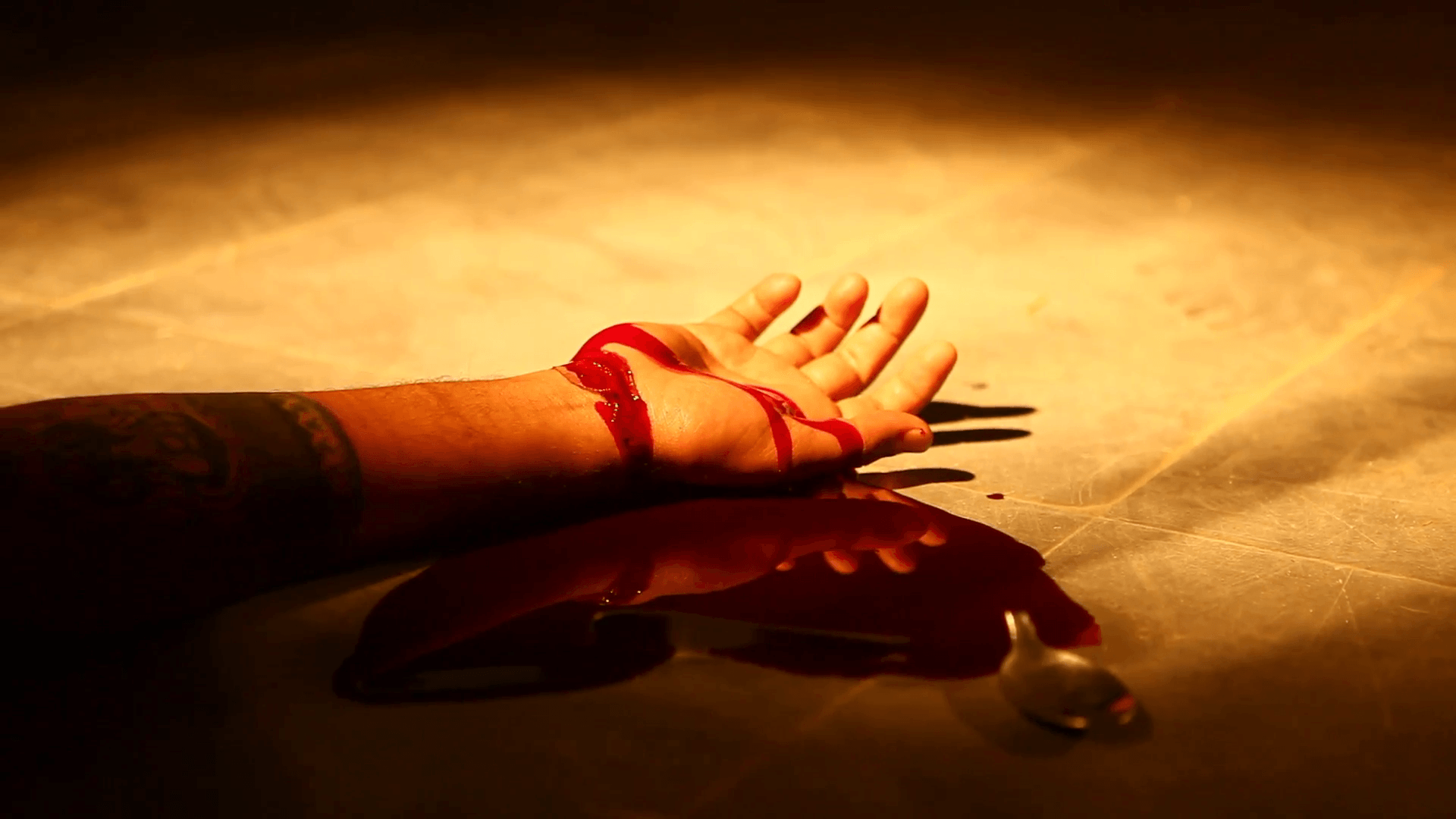 1920x1080 Blood Hand Wallpaper