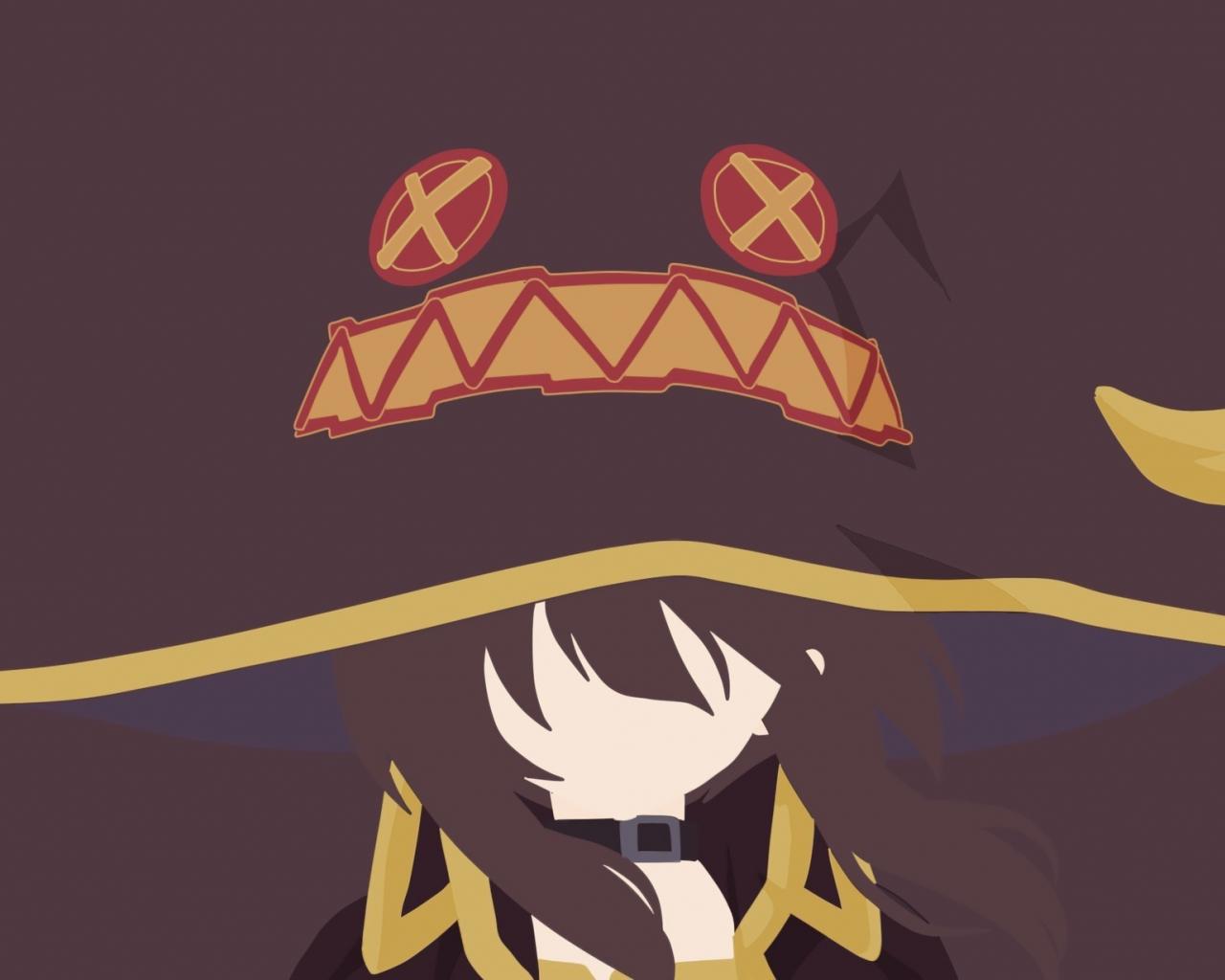 1280x1024 Desktop Wallpaper Minimal, Witch, Anime Girl, Megumin, Konosuba, HD Image, Picture, Background, 19f490