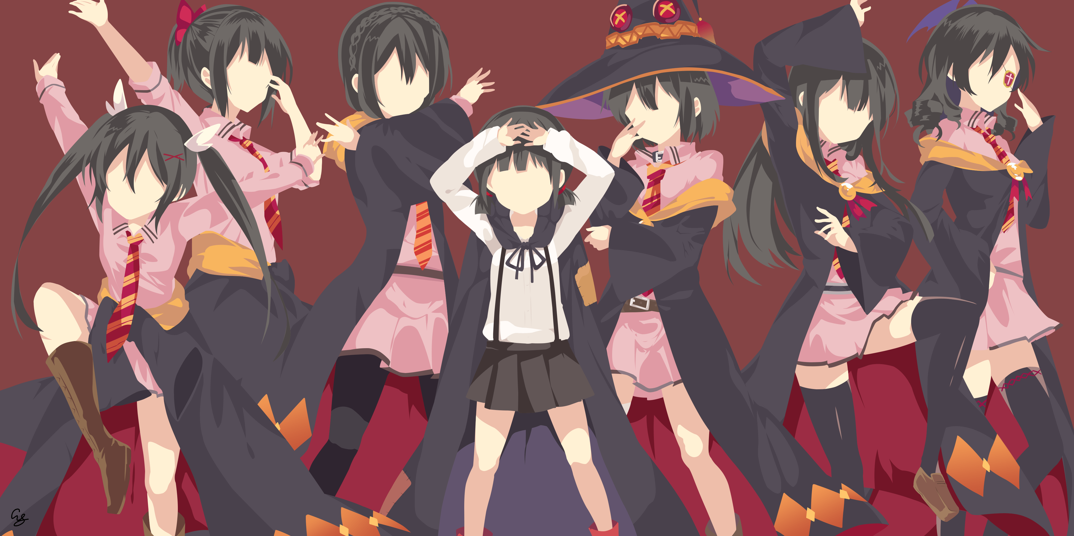 Megumin Minimalist Wallpapers - Top Free Megumin Minimalist Backgrounds