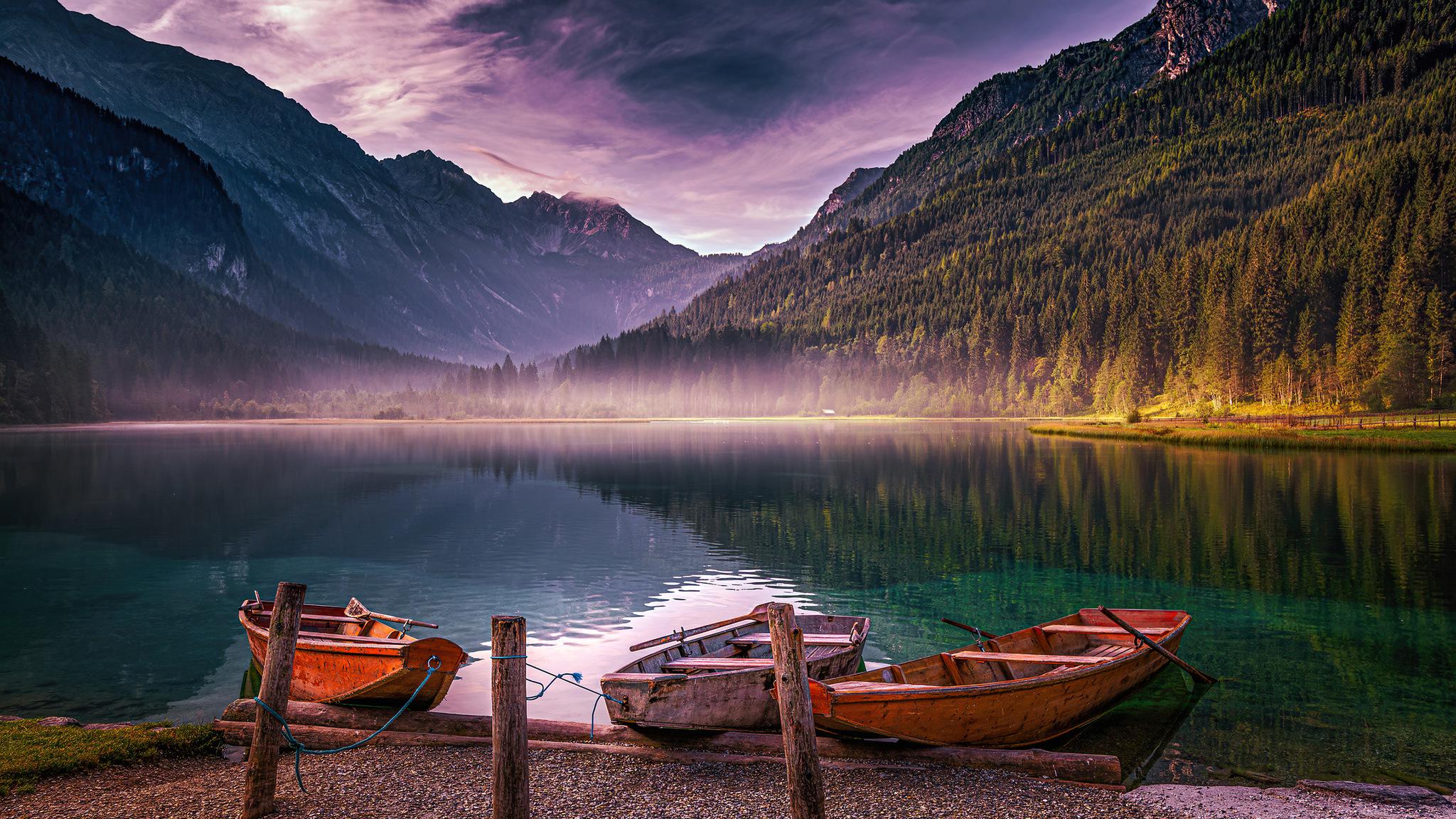 2048x1152 Lake Jagersee In Austria In Early Autumn 4k 2048x1152 Resolution HD 4k Wallpaper, Image, Background, Photo and Picture