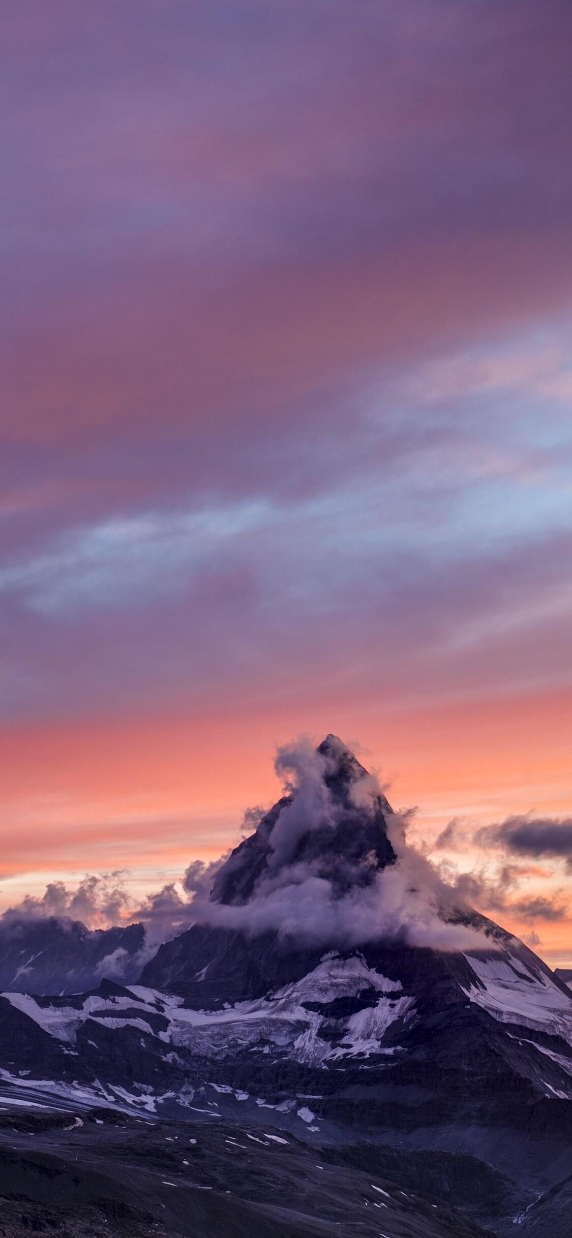 1125x2436 Matterhorn Mountain iPhone XS, iPhone iPhone X HD 4k Wallpaper, Image, Background, Photo and Picture