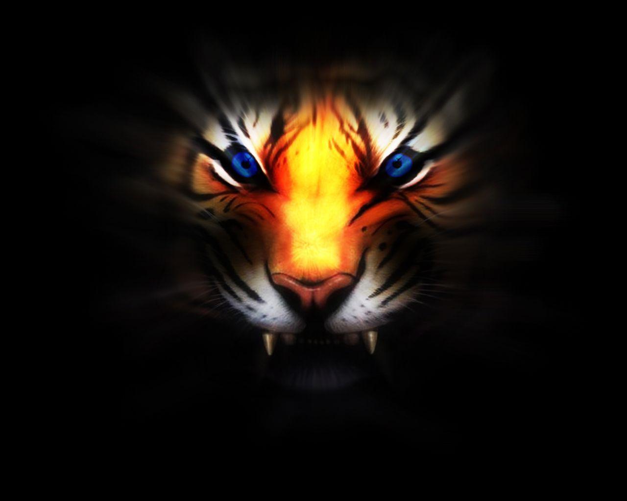 1280x1024 Cool Tiger Wallpaper