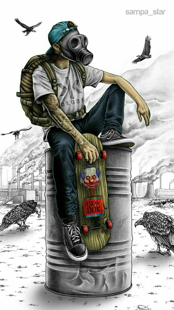 720x1280 Anime Skateboard Wallpaper