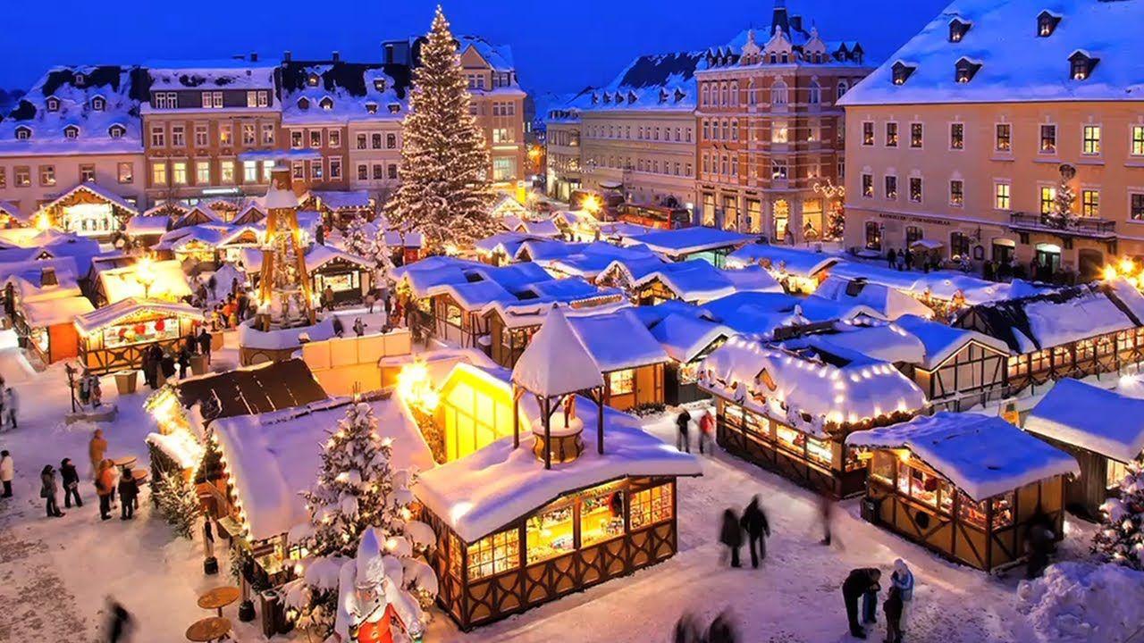 1280x720 Winter Christmas Market Wallpaper