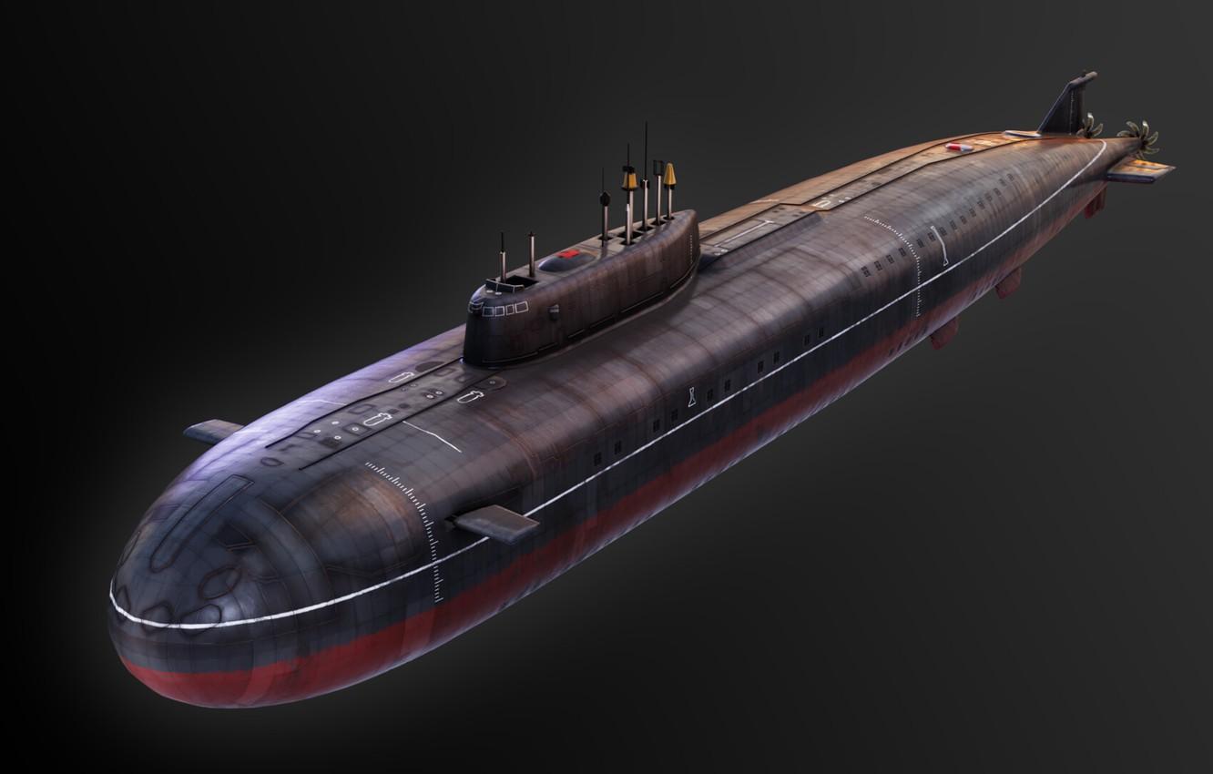 1332x850 Wallpaper Russia, Nuclear submarine missile cruiser, ASMC 949A Ave. image for desktop, section оружие