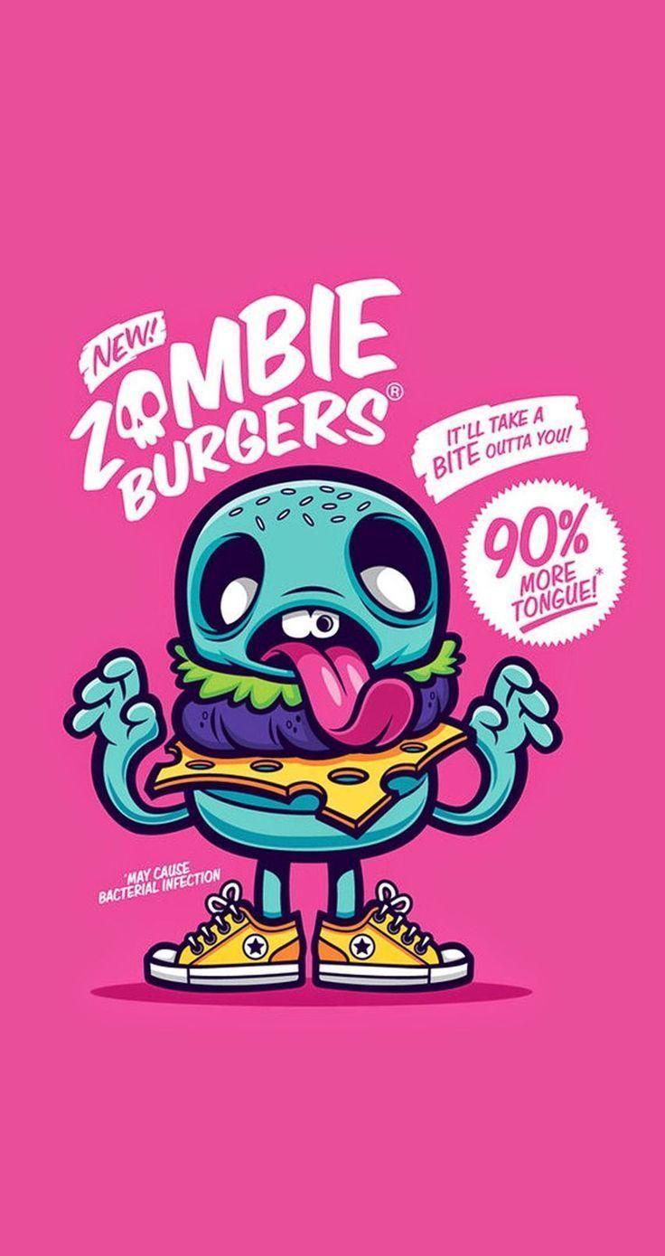 736x1389 Funny Zombie Wallpaper