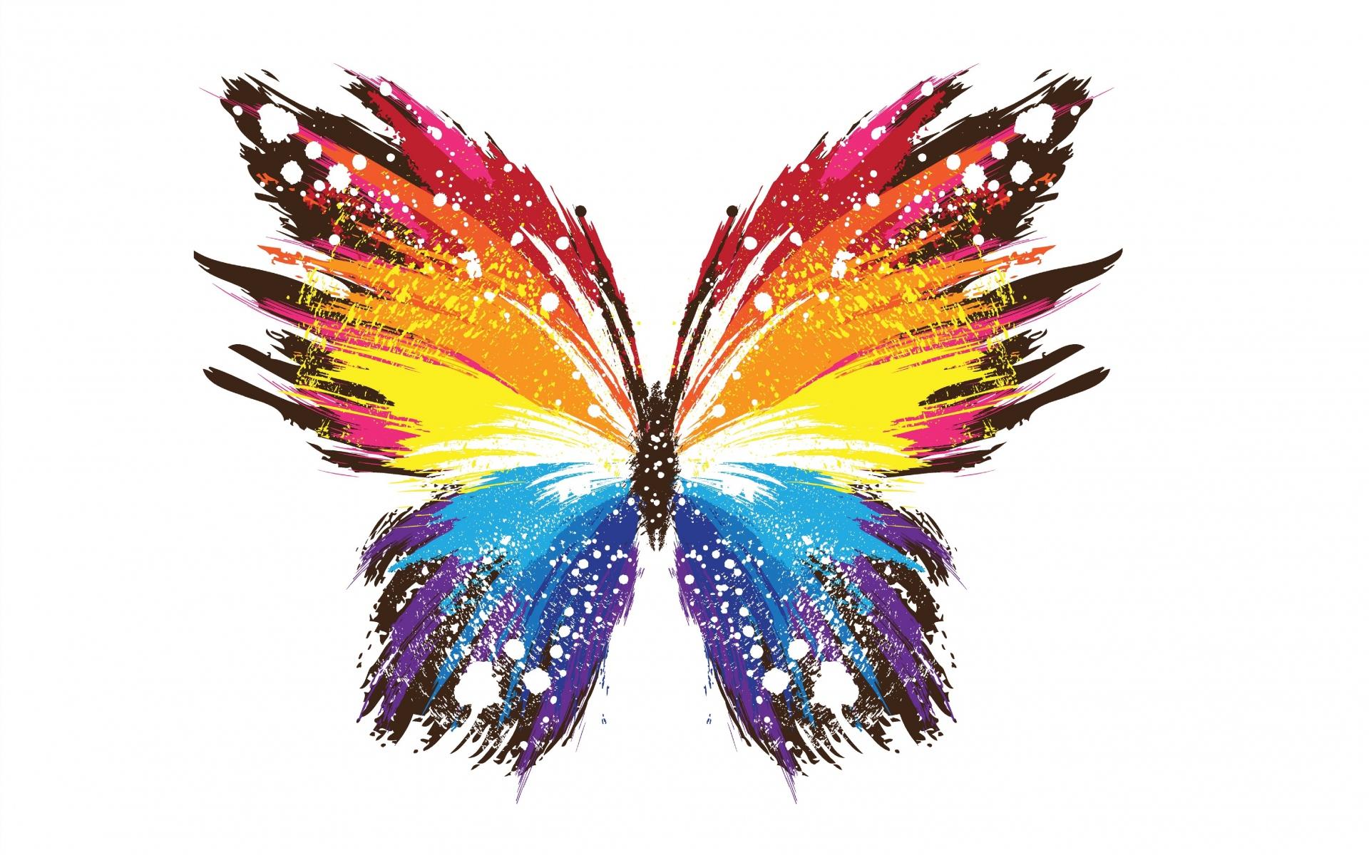1920x1200 Butterfly Pattern Colorful wallpaper. Butterfly Pattern Colorful