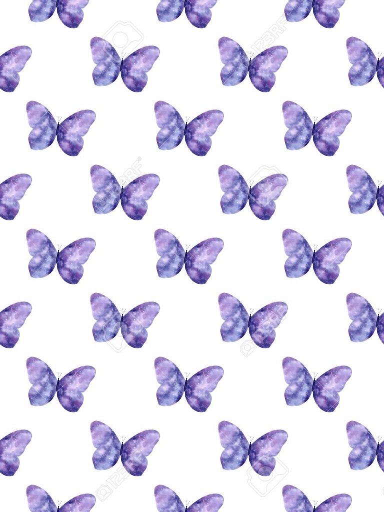768x1024 Galaxy Butterfly Wallpaper