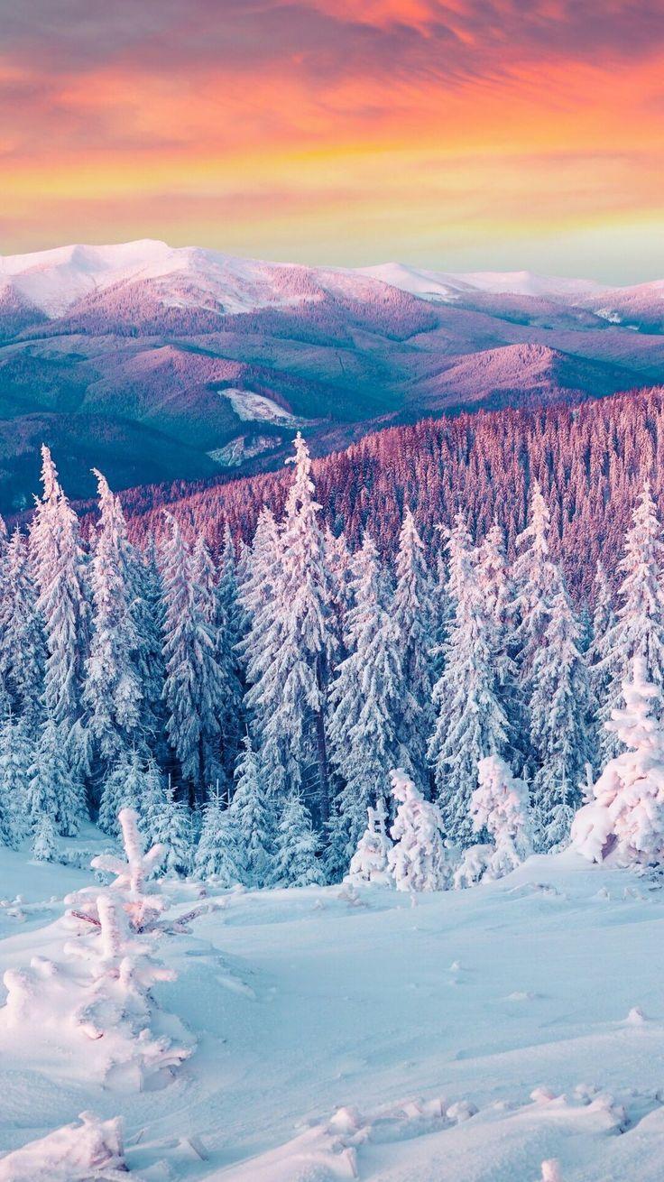 736x1310 majestic view. Winter scenery, Winter landscape, Nature