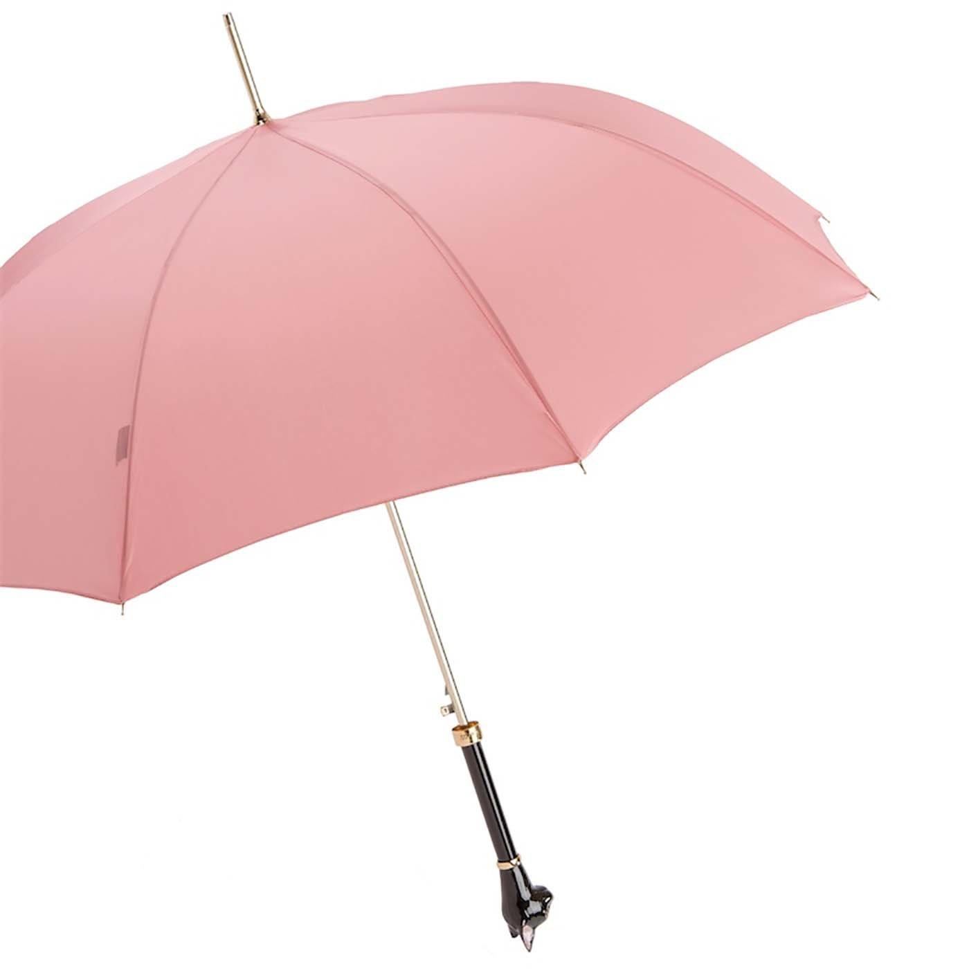 1400x1400 Pink Umbrella With Cat Handle Pasotti