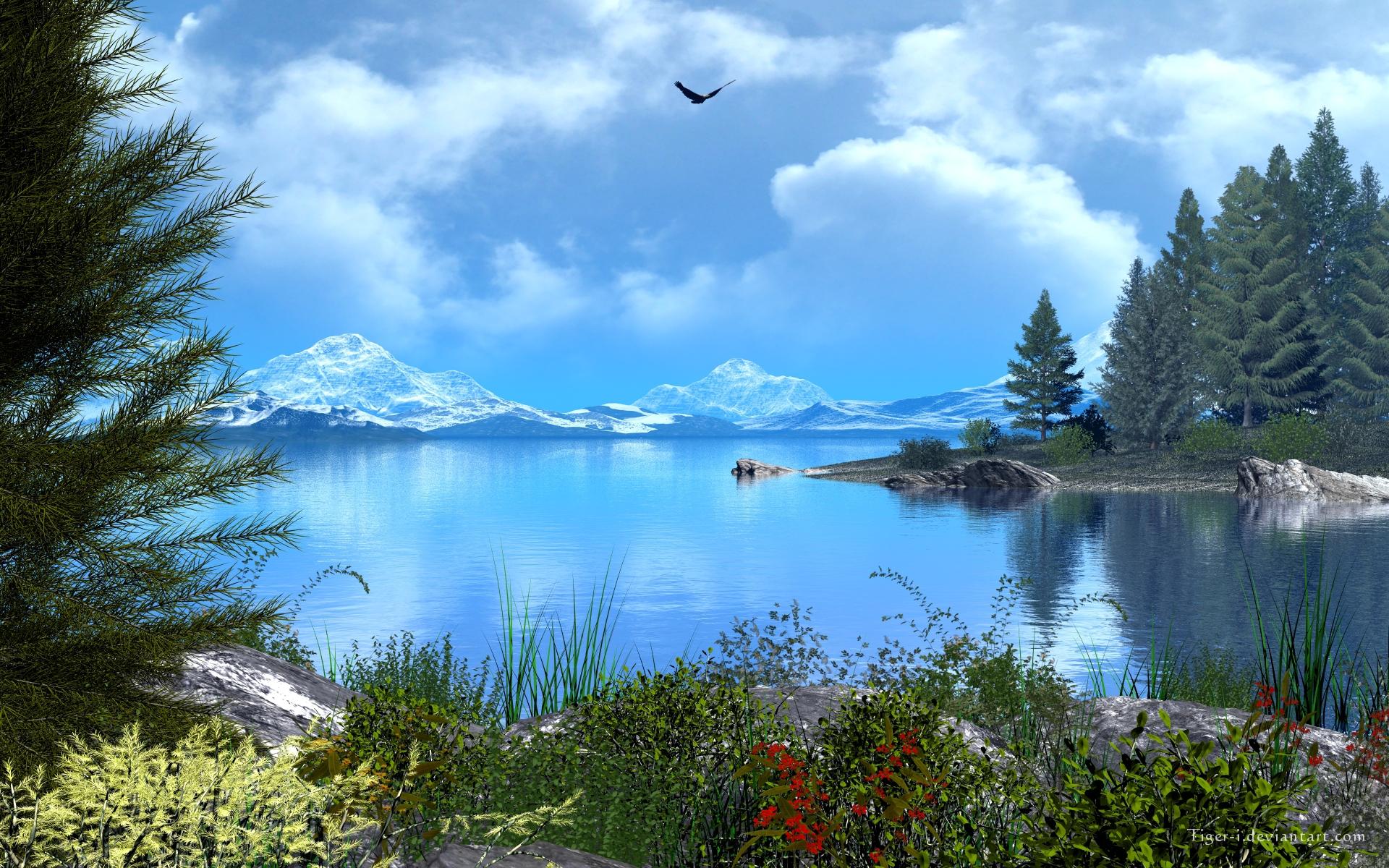 1920x1200 Majestic Blues wallpaper. Majestic Blues
