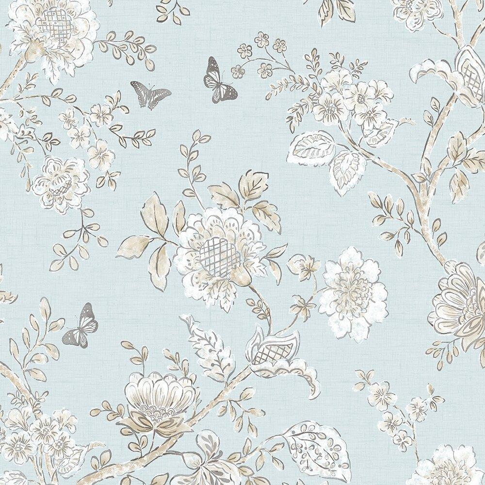 1000x1000 Ophelia & Co. Jonathon Butterfly Toile 33' x 20.5 Wallpaper Roll & Reviews